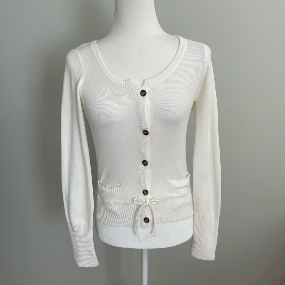 Aeropostale Y2k Button Front Cardigan Sweater Medium Cottagecore